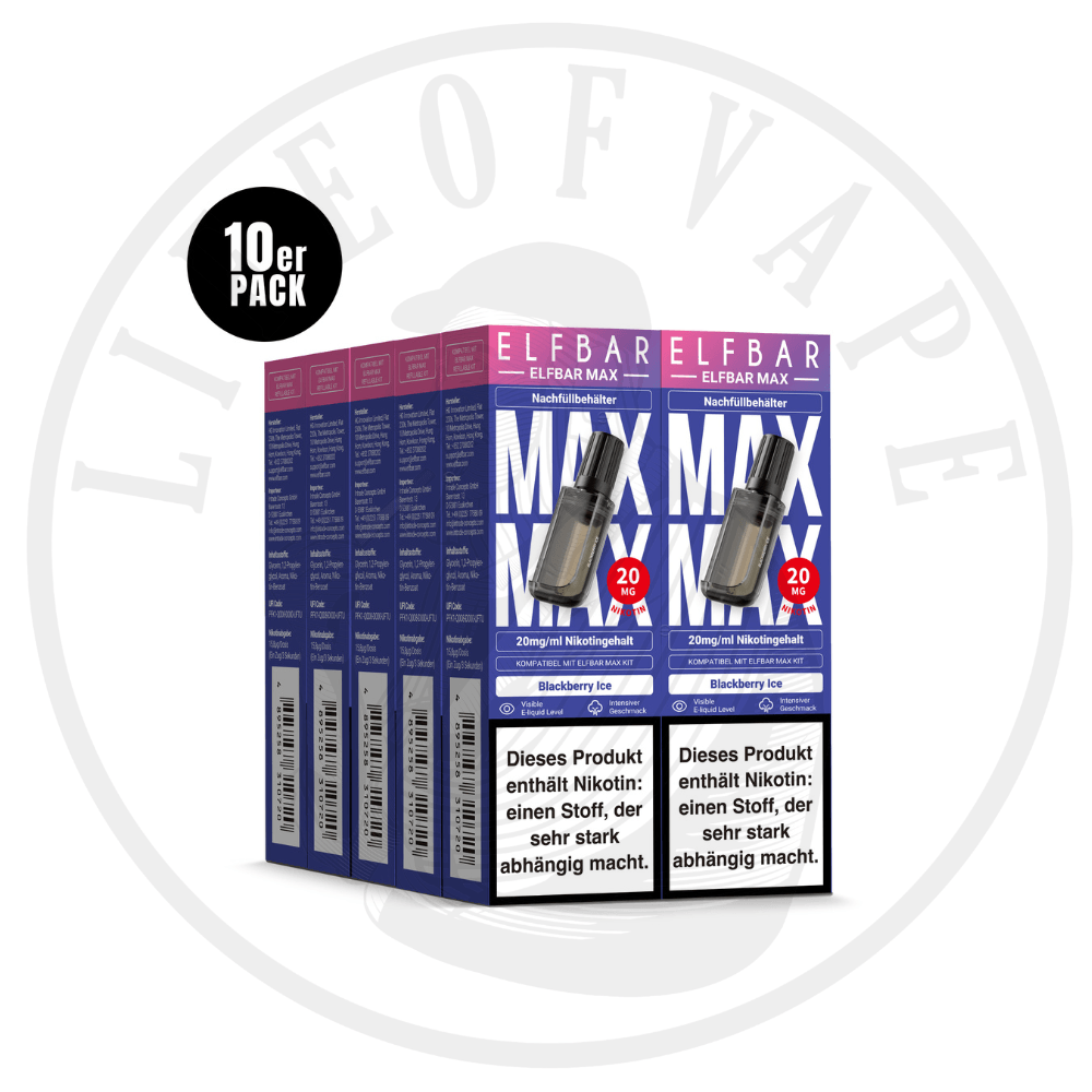 10x Elfbar Max Refill Container - Sparpaket