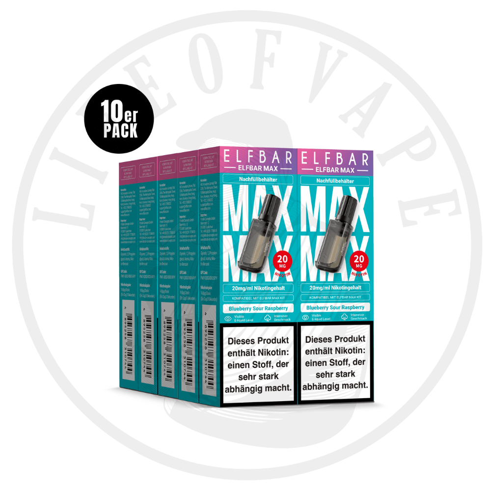 10x Elfbar Max Refill Container - Sparpaket