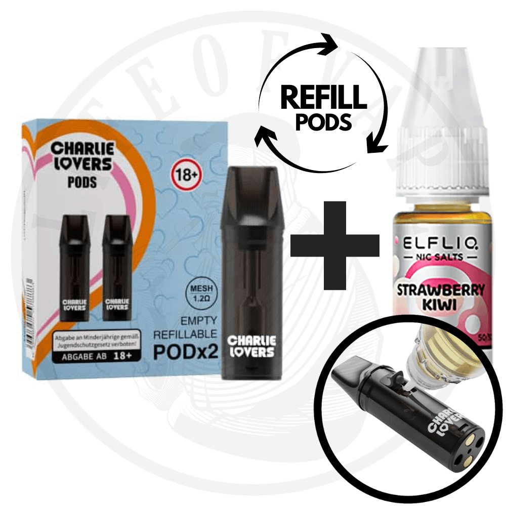 ELFLIQ 10mg/20mg x Charlie Lovers Leerpod - Kombipaket