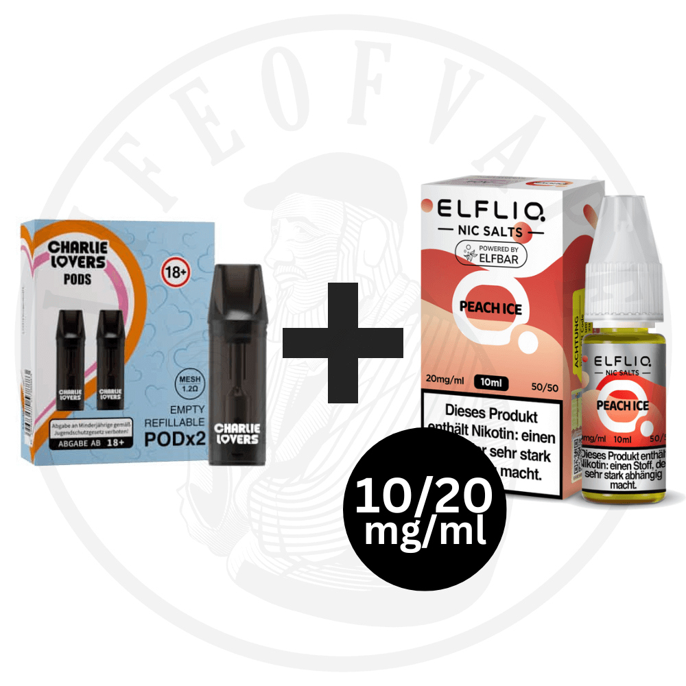 ELFLIQ 10mg/20mg x Charlie Lovers Leerpod - Kombipaket