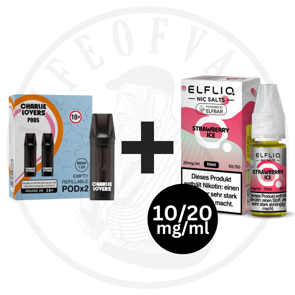 ELFLIQ 10mg/20mg x Charlie Lovers Leerpod - Kombipaket
