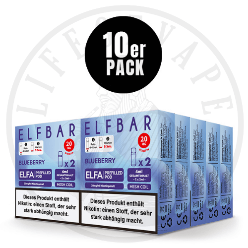 10x Elfa Prefilled Pods - Sparpaket