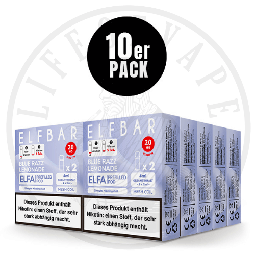 10x Elfa Prefilled Pods - Sparpaket