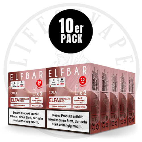10x Elfa Prefilled Pods - Sparpaket