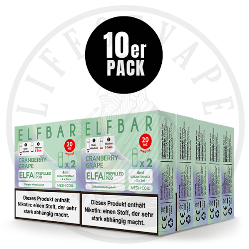 10x Elfa Prefilled Pods - Sparpaket