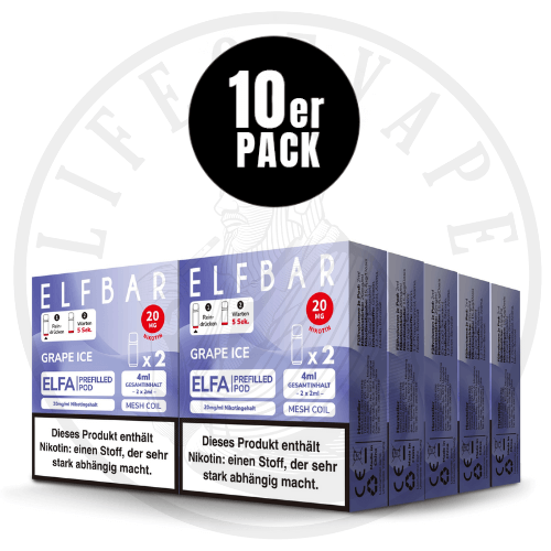 10x Elfa Prefilled Pods - Sparpaket