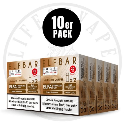 10x Elfa Prefilled Pods - Sparpaket