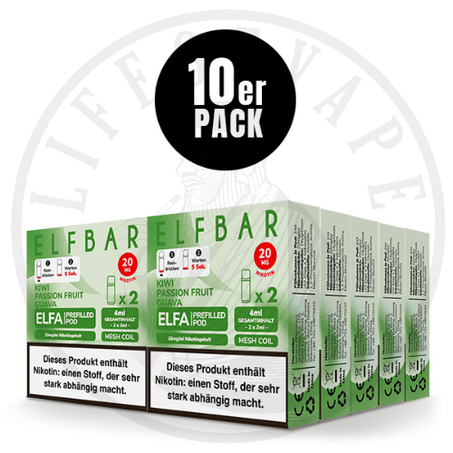 10x Elfa Prefilled Pods - Sparpaket