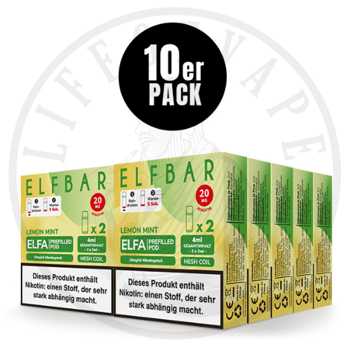 10x Elfa Prefilled Pods - Sparpaket