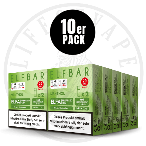 10x Elfa Prefilled Pods - Sparpaket