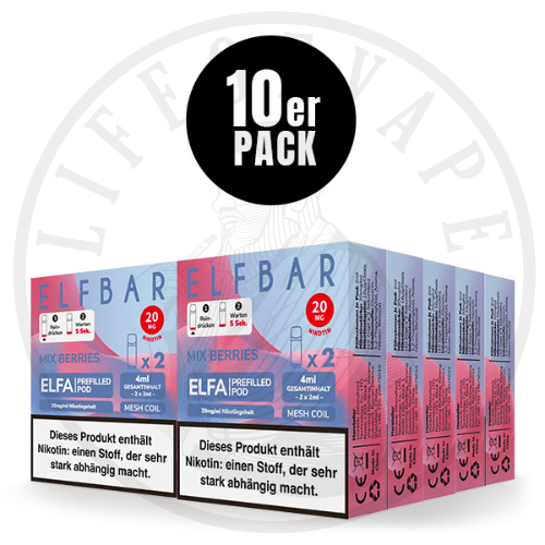 10x Elfa Prefilled Pods - Sparpaket