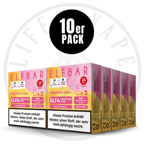 10x Elfa Prefilled Pods - Sparpaket