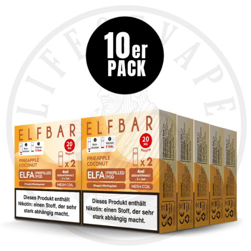 10x Elfa Prefilled Pods - Sparpaket