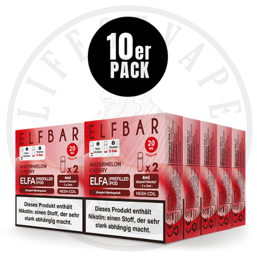 10x Elfa Prefilled Pods - Sparpaket