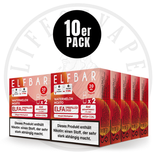 10x Elfa Prefilled Pods - Sparpaket