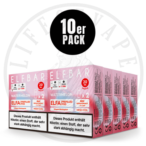 10x Elfa Prefilled Pods - Sparpaket