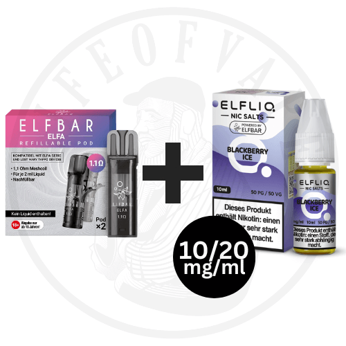 ELFLIQ 10mg/20mg x Elfa Leerpod - Kombipaket