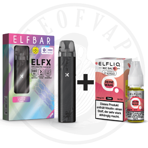 Elfx Akku Kit x ELFLIQ 20mg Starterset