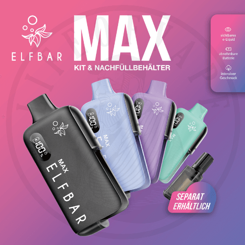 Elfbar Max Kit kaufen | 650mAh | 3000 Züge