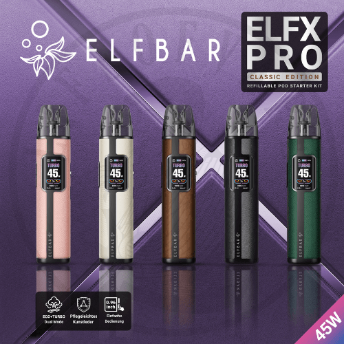 Elfbar ELFX Pro Kit kaufen | 45W Pod-System Display Elfbar ELFX Pro Kit kaufen | 45W Pod-System Display