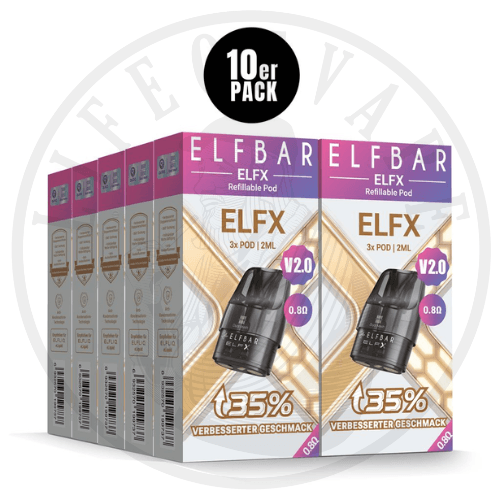 10x Elfbar Elfx Refillable Pods V2 - Sparpaket