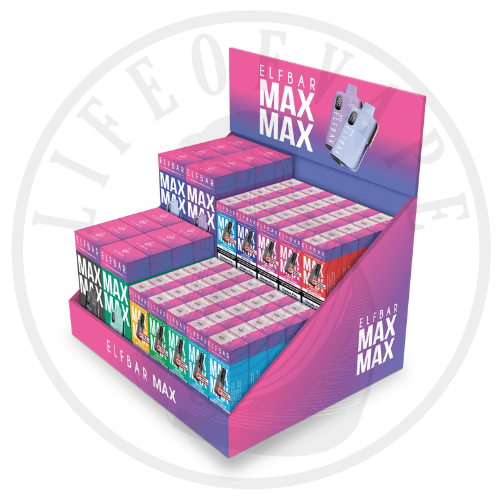 Werbeartikel Elfbar - Max Leer-Display 2 Ebenen