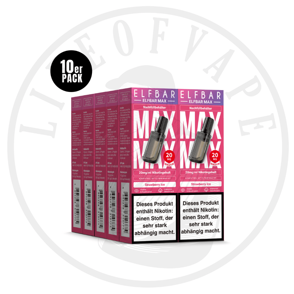 10x Elfbar Max Refill Container - Sparpaket