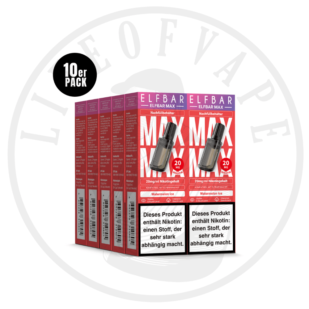 10x Elfbar Max Refill Container - Sparpaket
