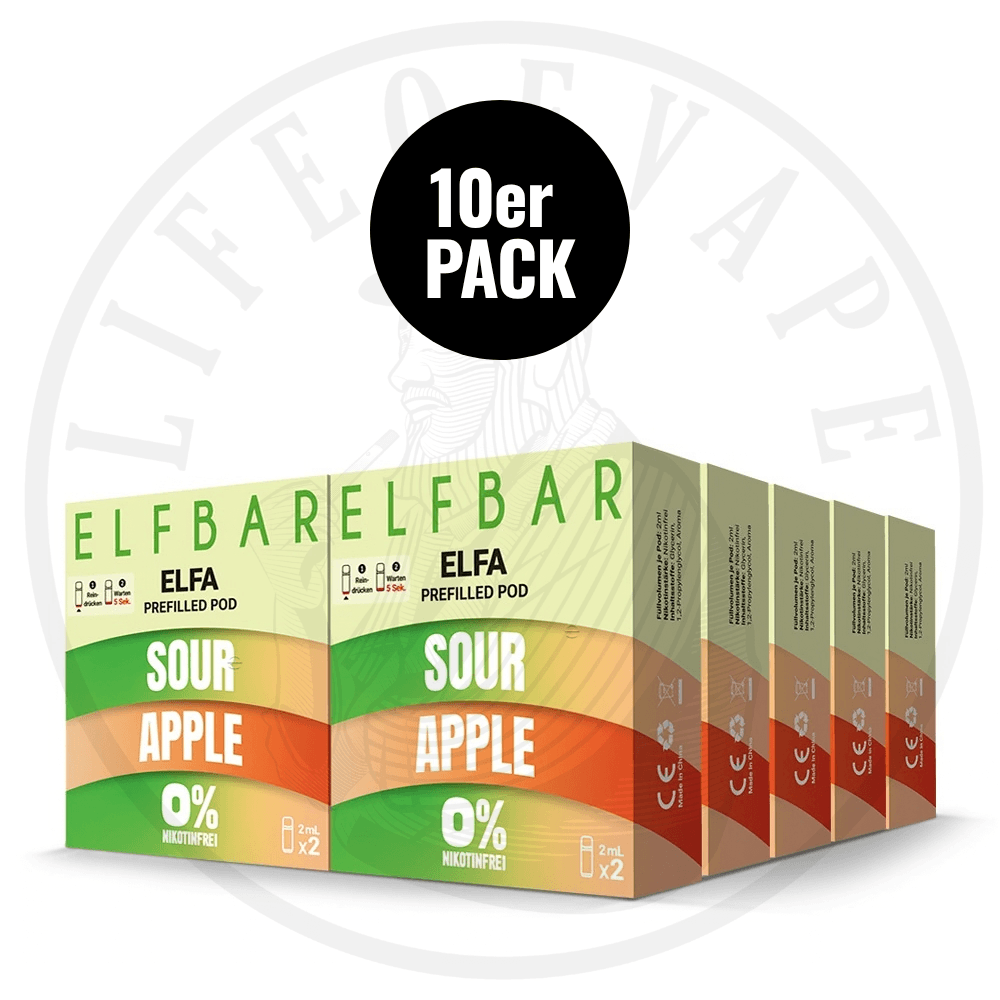 10x Elfa Prefilled Pods 0mg - Sparpaket