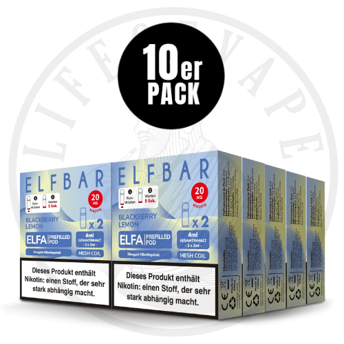 10x Elfa Prefilled Pods - Sparpaket