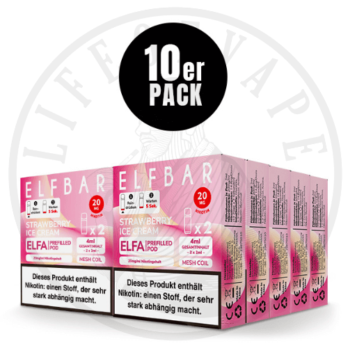 10x Elfa Prefilled Pods - Sparpaket