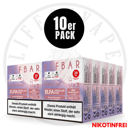 10x Elfa Prefilled Pods 0mg - Sparpaket
