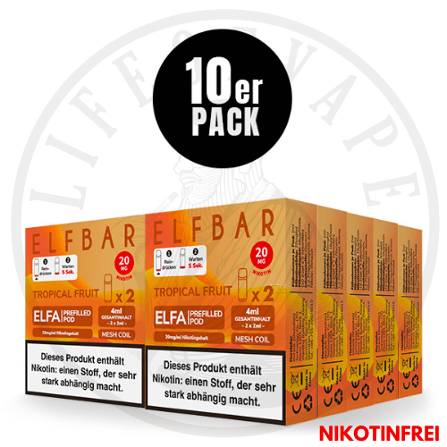 10x Elfa Prefilled Pods 0mg - Sparpaket