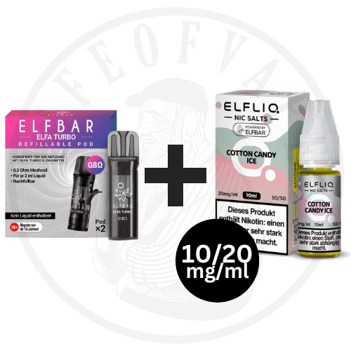 ELFLIQ 10mg/20mg x Elfa Turbo Leerpod - Kombipaket