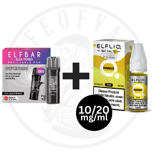 ELFLIQ 10mg/20mg x Elfa Turbo Leerpod - Kombipaket