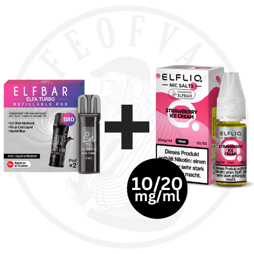 ELFLIQ 10mg/20mg x Elfa Turbo Leerpod - Kombipaket