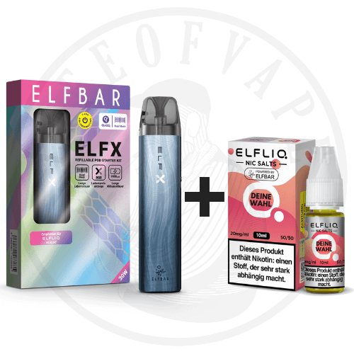 Elfx Akku Kit x ELFLIQ 10mg Starterset