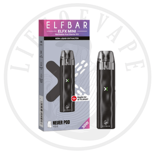 ELFX Mini kaufen | kompaktes Pod-System | 1000mAh | 30W | QUAQ DURA | 11,99 ELFX Mini kaufen | kompaktes Pod-System | 1000mAh | 30W | QUAQ DURA | 11,99