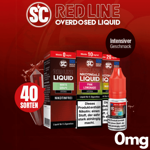 SC Red Line E-Liquid 0mg